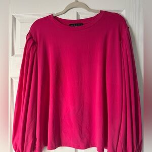 Eloquii hot pink top blouse  sz 14-16